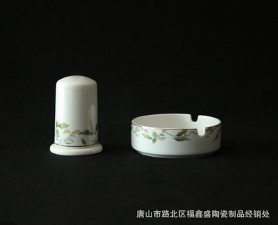 倾心绿叶图案·唐山高档骨质瓷餐具香榭丽舍40头——品味中的自然雅韵