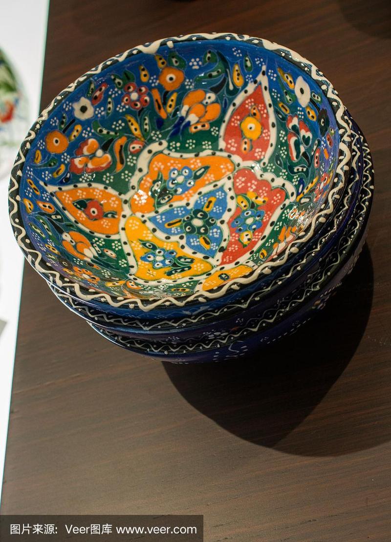 传统的土耳其陶瓷制品